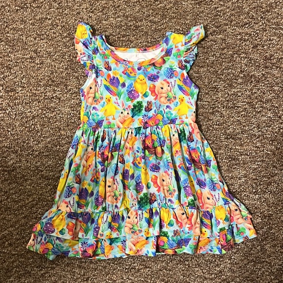 Ollee and Belle Bamboo Easter Spring Sunday Dress Size 3T - Picture 8 of 8